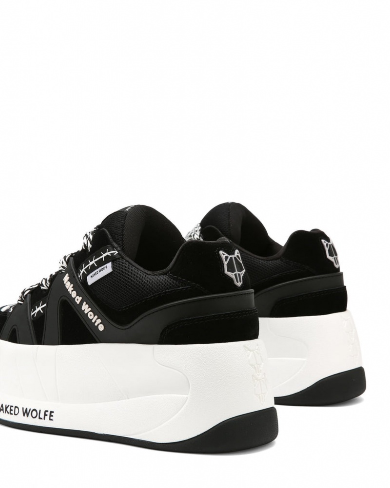 Naked Wolfe Slider Women's Sneakers Black Singapore | J4Q-9888