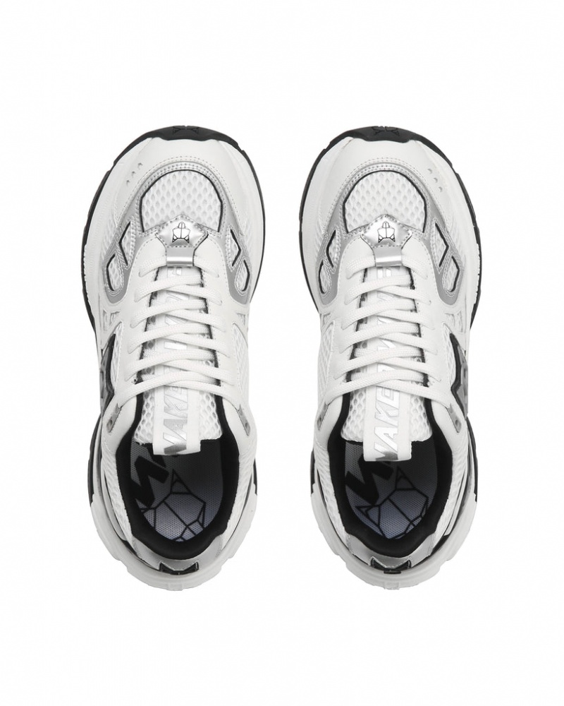 Naked Wolfe Smash Women's Sneakers White / Silver Singapore | U4R-1100