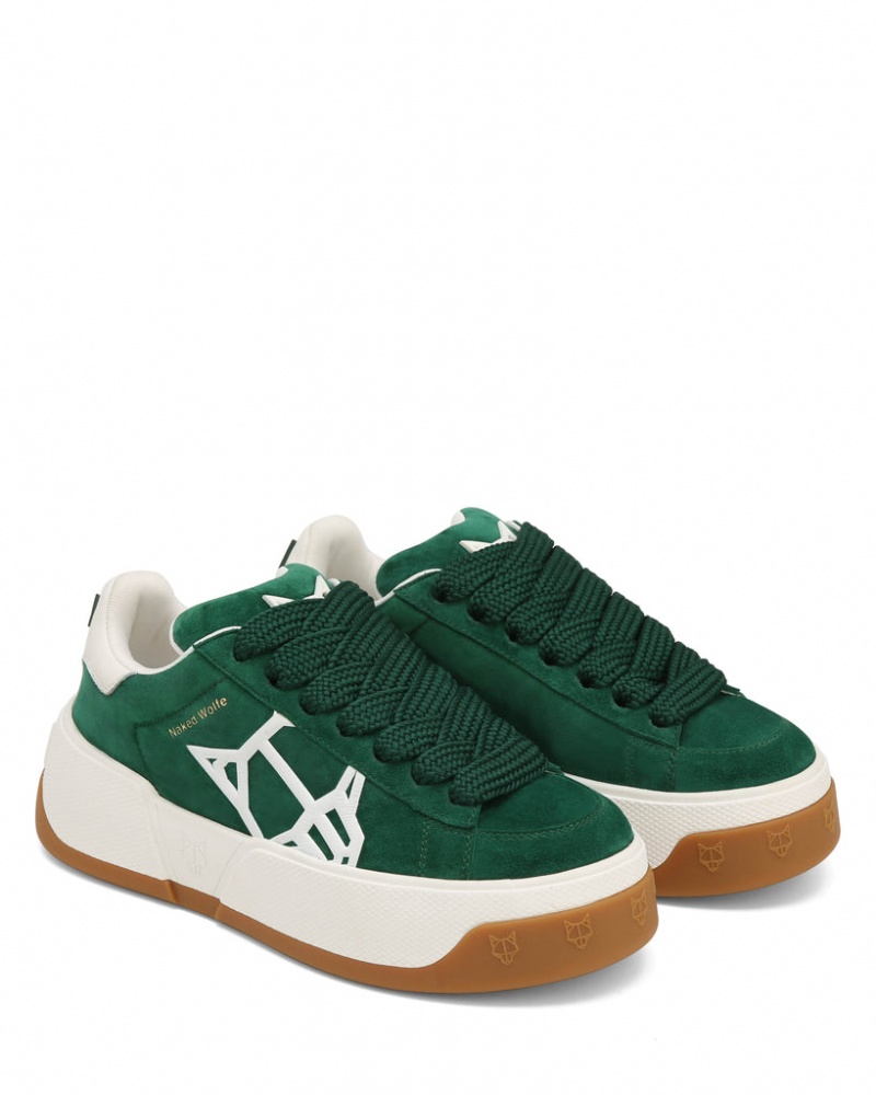 Naked Wolfe Sound Ivy Women's Sneakers Green Singapore | U0D-5119