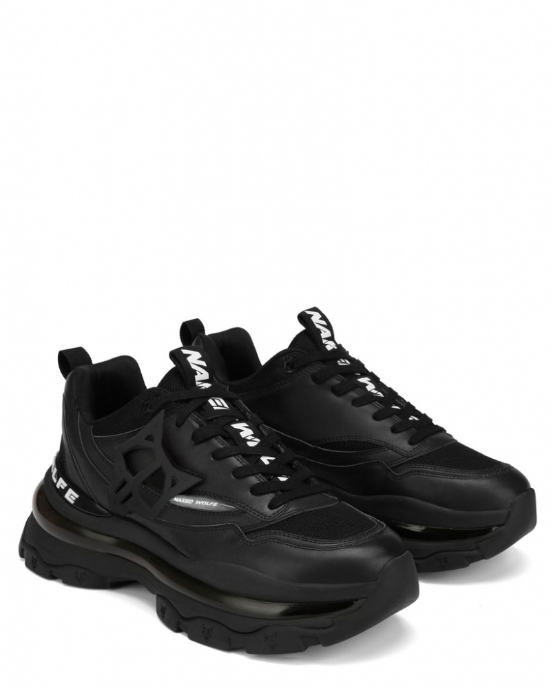 Naked Wolfe Spring Men's Sneakers Black Singapore | S9V-2746