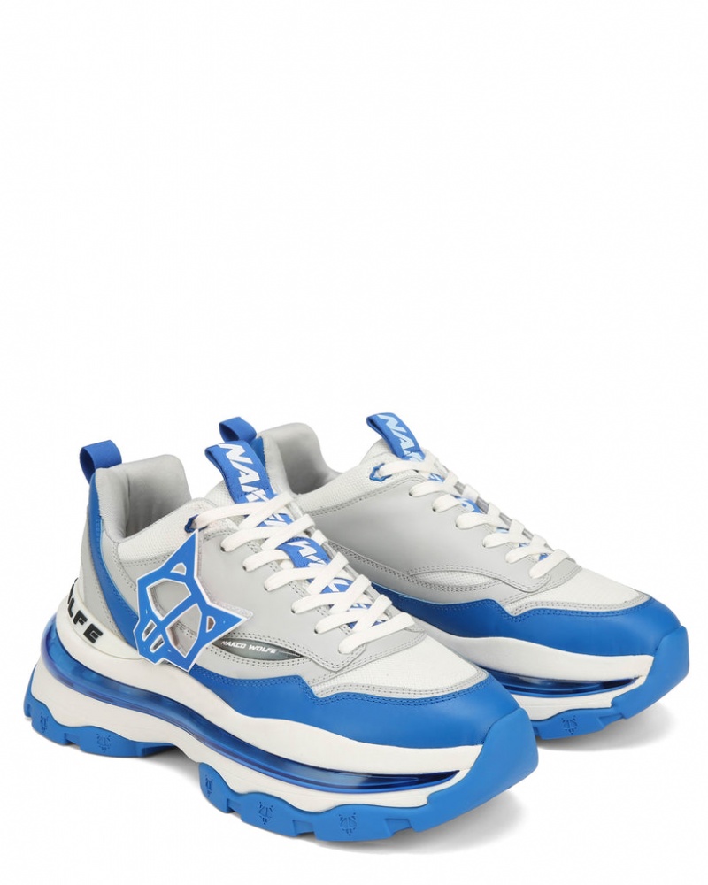 Naked Wolfe Spring Men's Sneakers Blue Singapore | K9K-0787