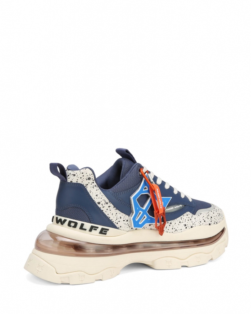 Naked Wolfe Spring Men's Sneakers Deep Blue Singapore | M0F-2096