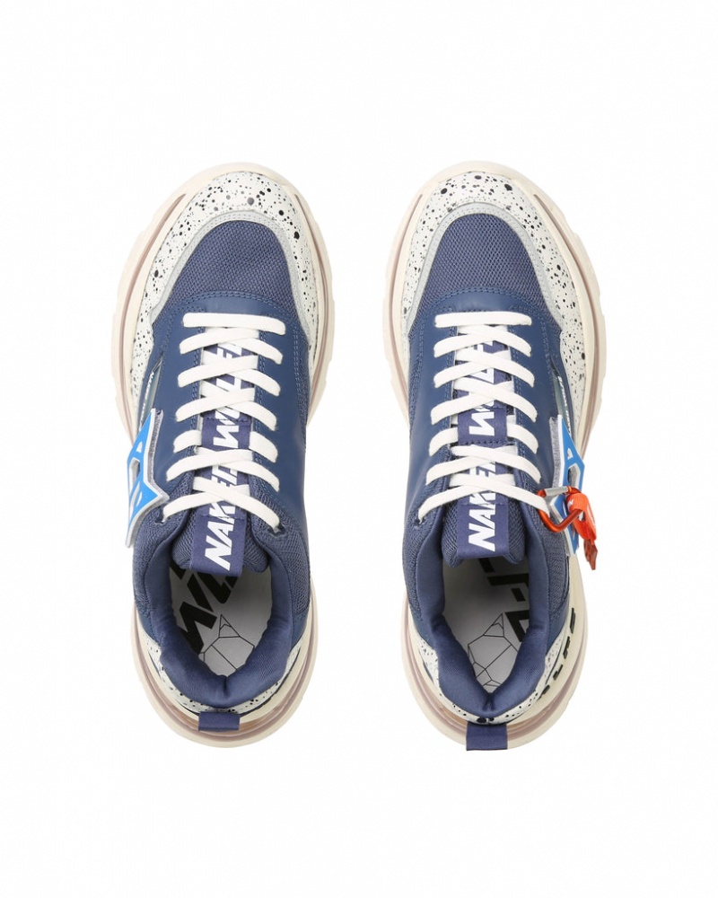 Naked Wolfe Spring Men's Sneakers Deep Blue Singapore | M0F-2096