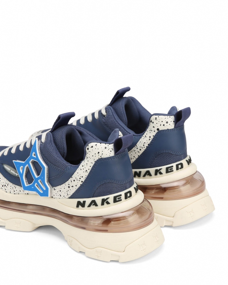 Naked Wolfe Spring Men's Sneakers Deep Blue Singapore | M0F-2096