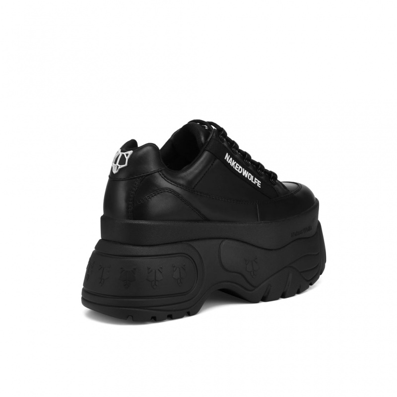 Naked Wolfe Sprinter Women's Sneakers Black Singapore | S7G-3154