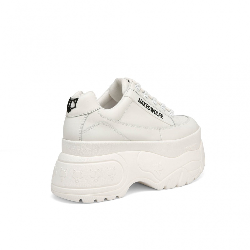 Naked Wolfe Sprinter Women's Sneakers White Singapore | T0I-8386