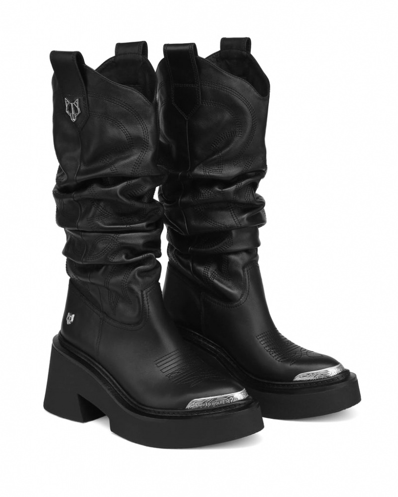 Naked Wolfe Stable Women's Boots Black Singapore | N6O-1947