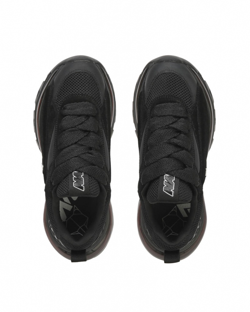 Naked Wolfe Strike Double Women's Sneakers Black Singapore | C8J-1965