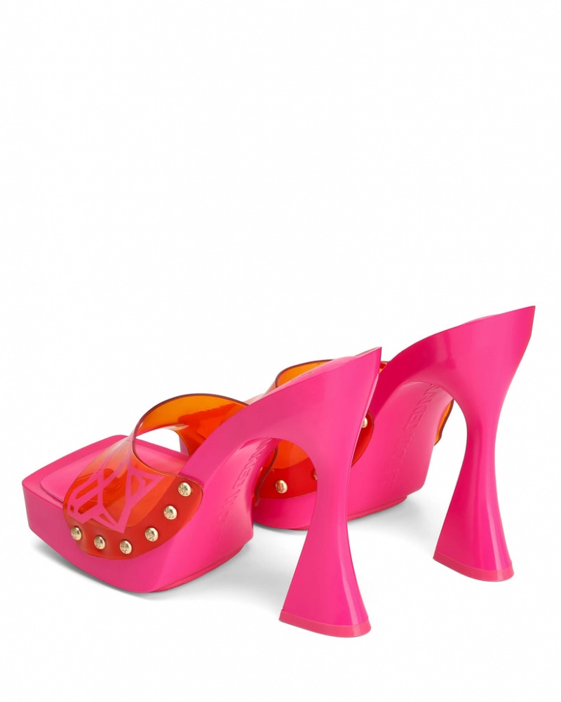 Naked Wolfe Sunday Women's Heels Pink / Orange Singapore | P4Q-8235