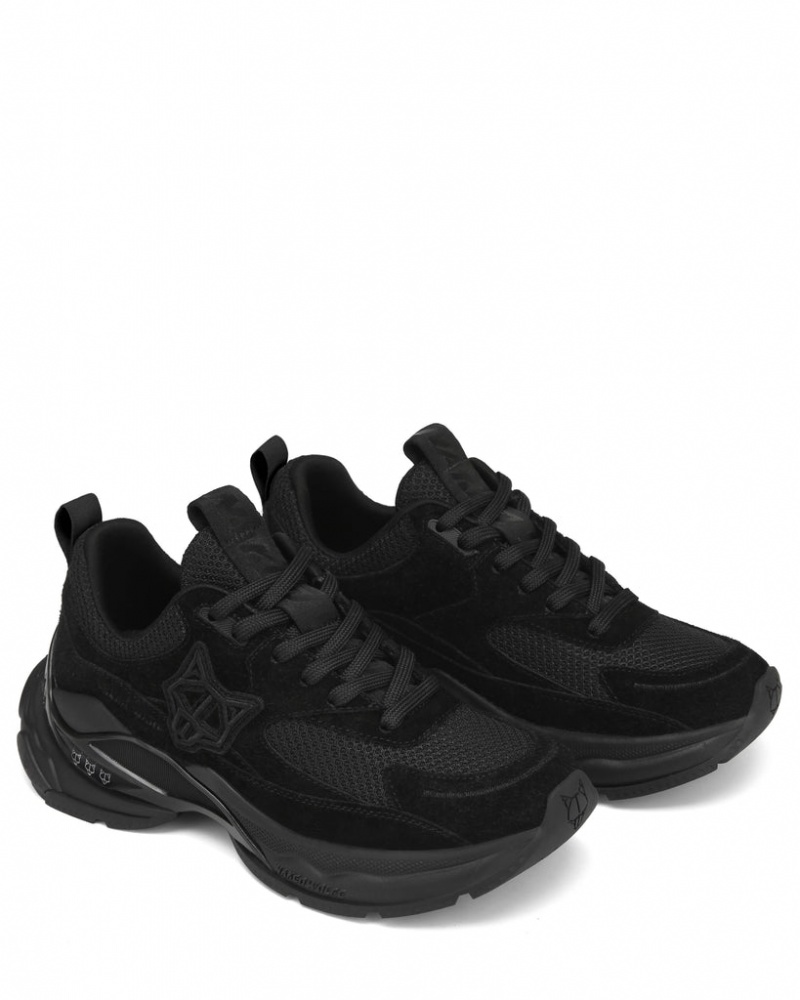 Naked Wolfe Super Double Women's Sneakers Black Singapore | B4S-6550