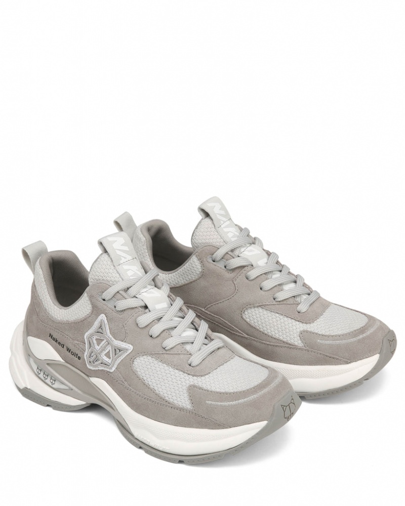 Naked Wolfe Super Women's Sneakers Grey Singapore | D1D-9766