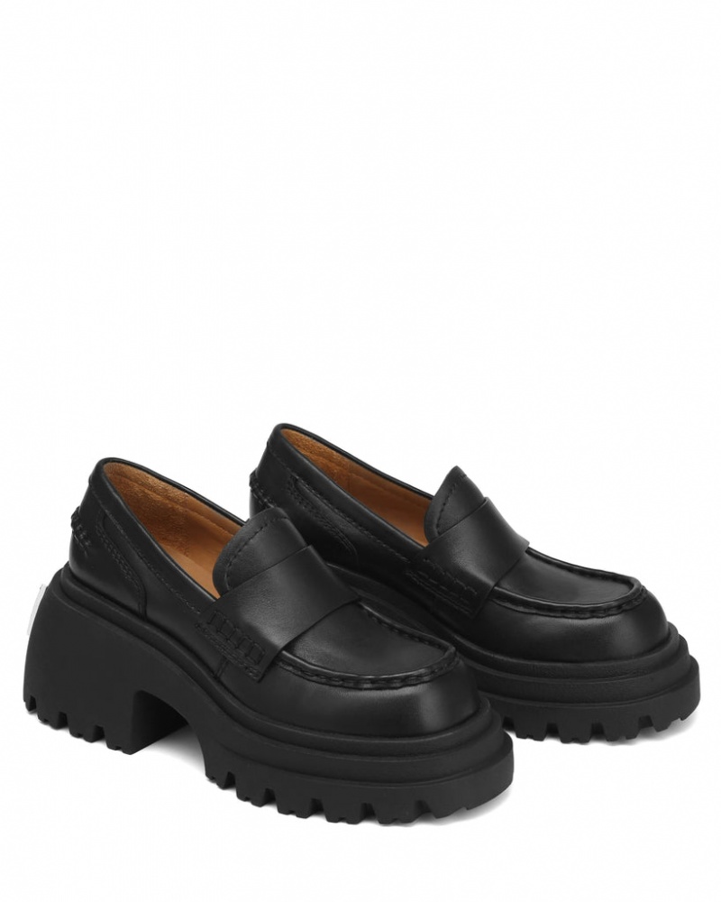 Naked Wolfe Swish Women's Loafers Black Singapore | W0M-6909