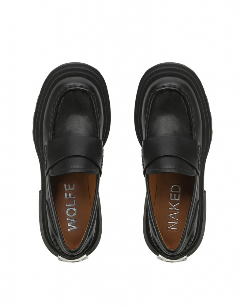 Naked Wolfe Swish Women's Loafers Black Singapore | W0M-6909