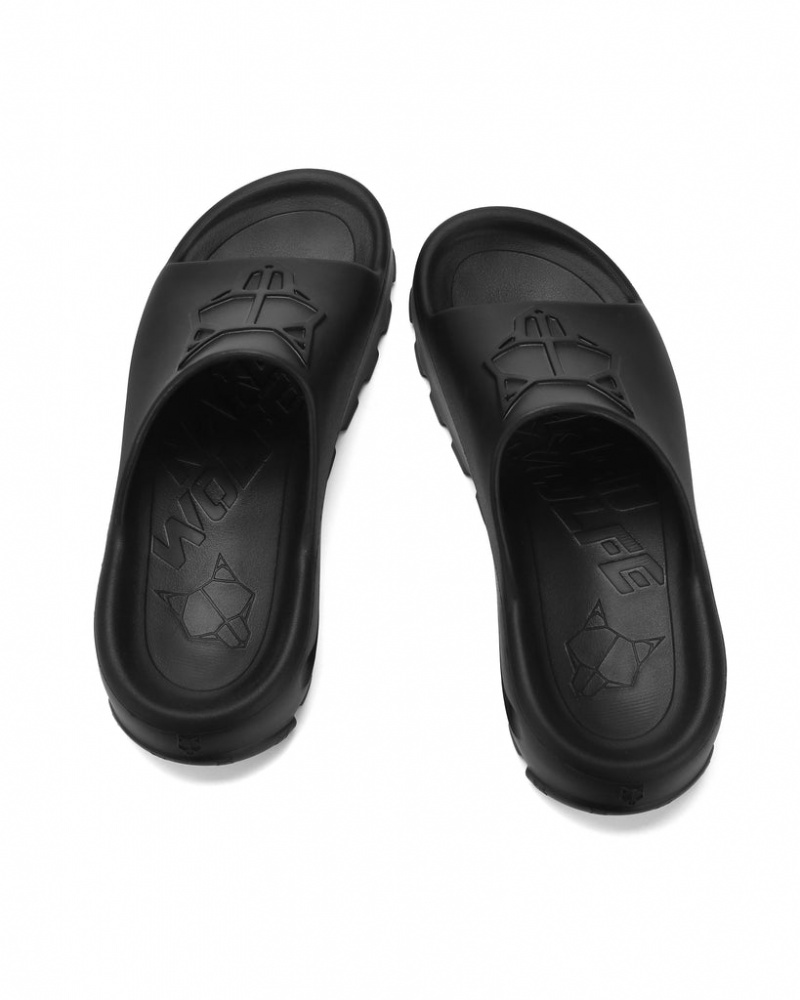 Naked Wolfe Tommy Men's Slides Black Singapore | O2F-2055