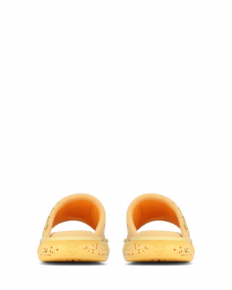 Naked Wolfe Vegas Men's Slides Yellow Singapore | H1H-0951