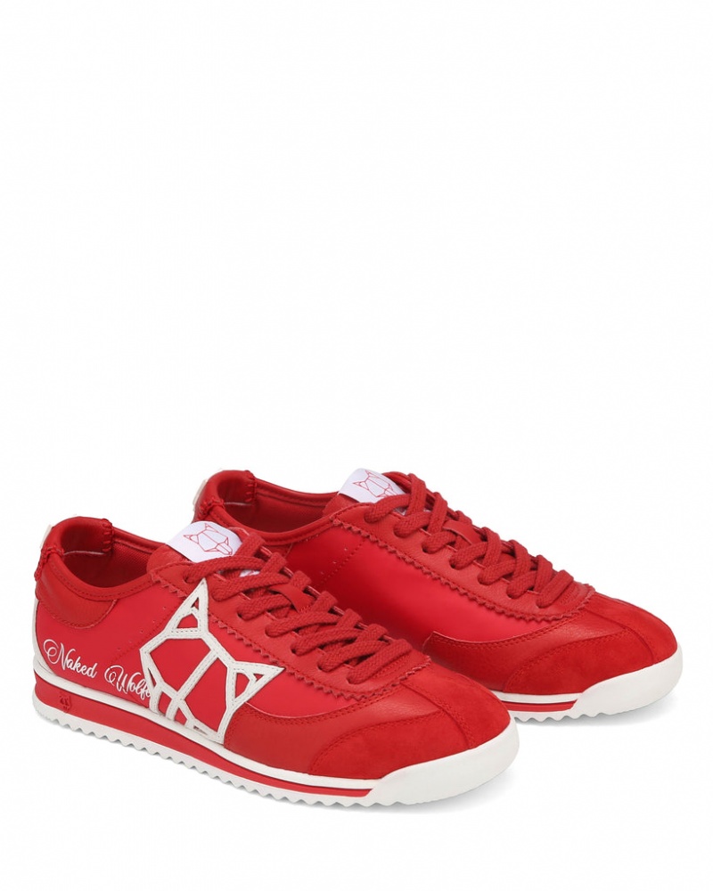 Naked Wolfe Vital Women's Sneakers Red Singapore | U3U-4943