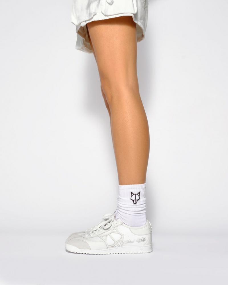 Naked Wolfe Vital Women's Sneakers White Singapore | K5A-9833