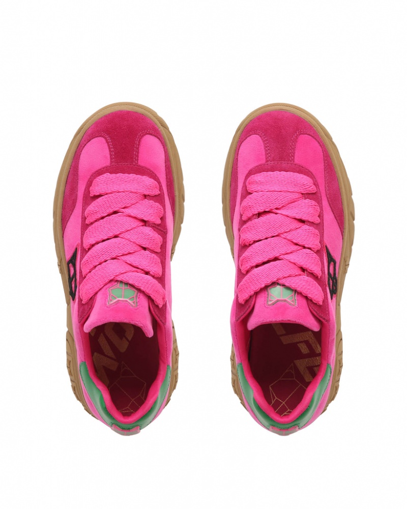 Naked Wolfe Warrior Women's Sneakers Pink Singapore | X7R-7549