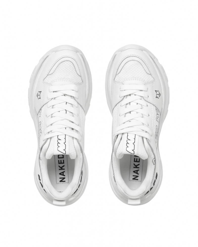 Naked Wolfe Wind Women's Sneakers White Singapore | F1V-6108